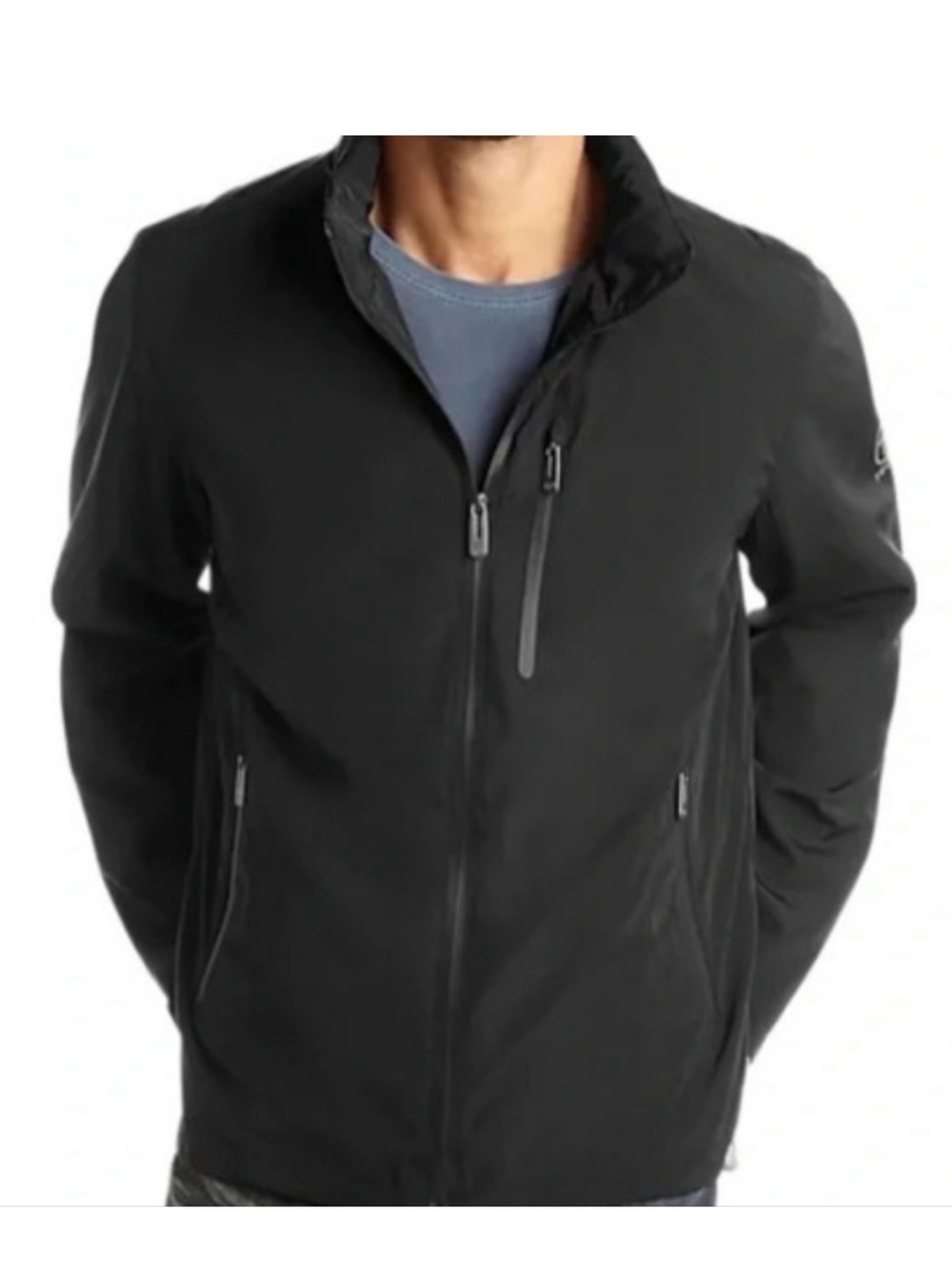 TECH By TUMI Men's Black Windbreaker Jacket Size XXL